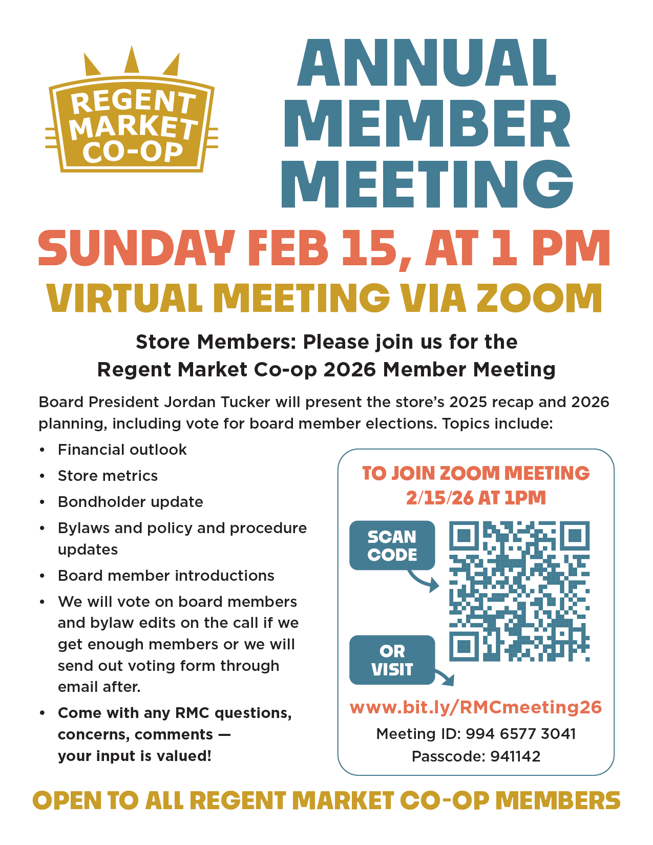 2026 member meeting flyer